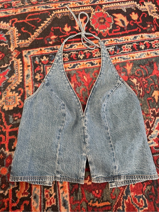 Abercrombie & Fitch Tops - Abercrombie denim shell top NWT